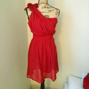 Wine-colored Cocktail Dress